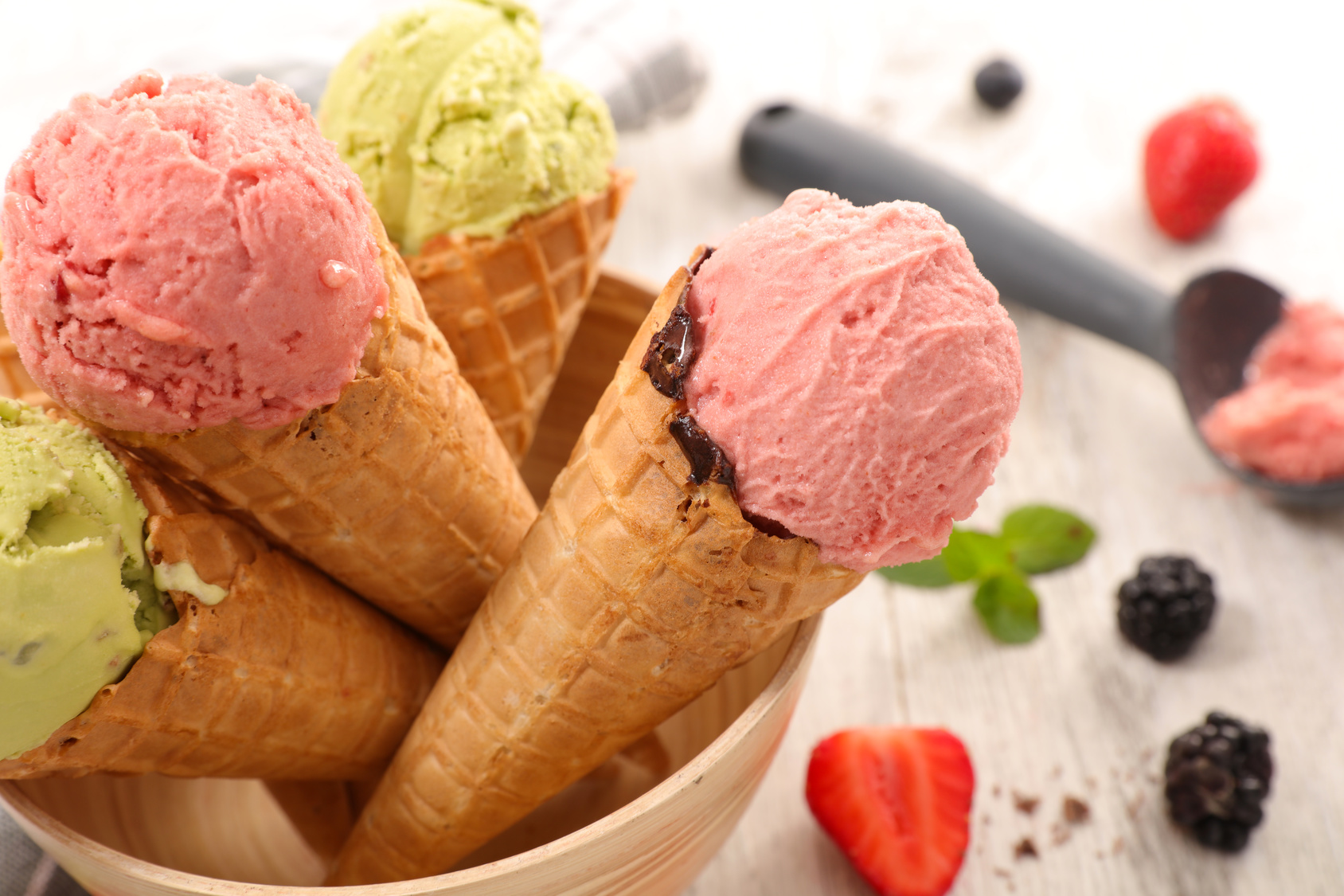 街コンレポート＿3種類のアイスクリーム
