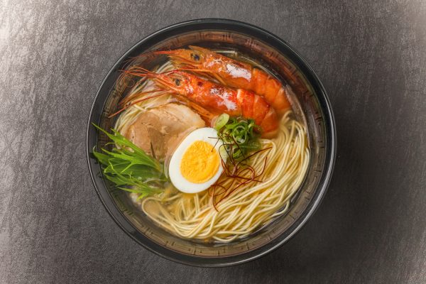 街コンレポート＿細めんの海老ラーメン